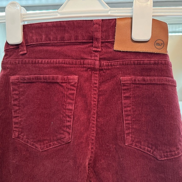 Vineyard Vines Boys Burgundy / Maroon / Red Corduroy Jeans Size 10 - Picture 4 of 5